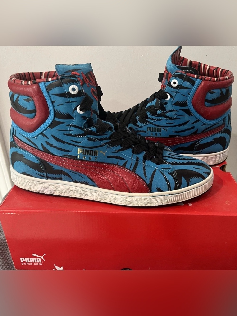 Santa Cruz x Puma First Round Screaming Hand Sz 11 (UK Sz 10) 2008 RARE LIMITED - Picture 4 of 12